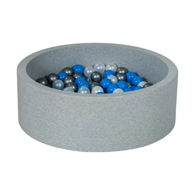 Produktbild von Bällebad Spielplatz + 200 Perlenbälle, blau, silber