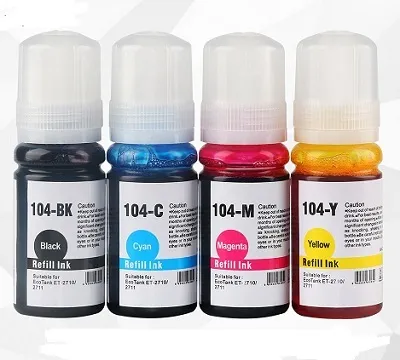 Produktbild von Kompatible Ecotank Nachfüllflasche für Epson 104 Schwarz von ABC