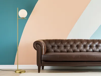Produktbild von Trio Leuchten - Art Deco Art Deco Stehlampe Gold | Messing mit Opalglas - Flore | Wohnzimmer | Schlafzimmer - Stahl Länglich - LED geeignet E14