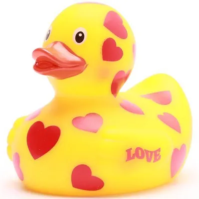 Produktbild von Badeente Love 9cm