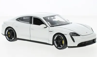 Immagine prodotto di Welly 24107W Porsche Taycan Turbo S bianca in scala 1:24