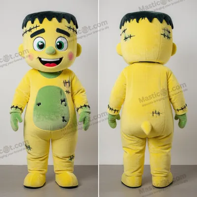 Productafbeelding van Lemongeel MASTICOT knuffelmonsterkostuum