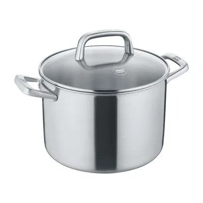 Obrázok produktu pre Panvica so sklenenou pokrievkou 24 cm, leštená - Tricion Resist