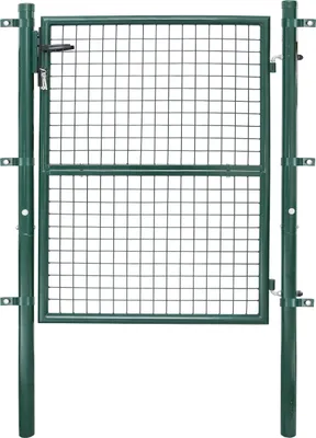 Produktbild von Aopunly Gartentor 125 x 100cm Gartentür verzinkter Stahl abschließbar, Hoftor Zaun Inkl. Schloss Tür, Tor, Zauntor, Zauntür, Gartentür, Gartenzaun Anthrazit