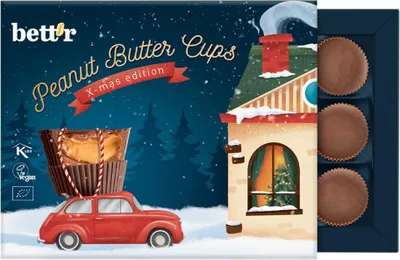 Produktbild von Peanut Butter Cups - Weihnachtsedition 156g
