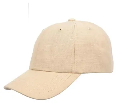 Balke Baseballcap aus Leinen-Baumwollmix in beige