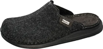 Produktbild von Fischer Herren Hausschuh Filz Pantoffel mit gepolsterter Lederdecksohle 626810, Größe:43 EU, Farbe:Mehrfarbig