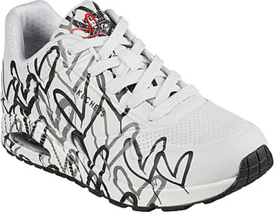 Produktbild von Skechers 155507-WBGY Damen-Schuhe in Weiß – Memory Foam