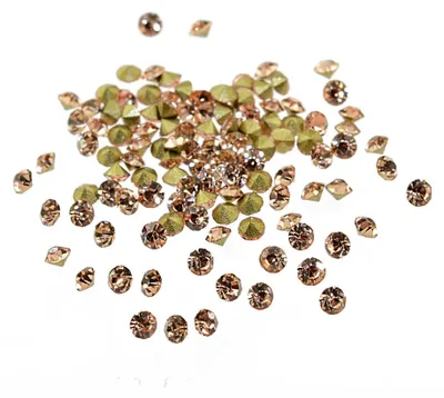 Produktbild von Vintageparts Strasssteine Glas rose rund 1,6 mm, 100 Stück