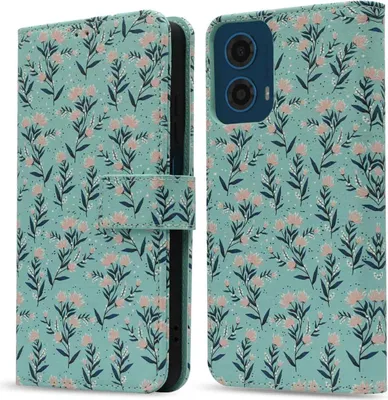Immagine prodotto di Custodia a libro imoshion Design Motorola Moto G34 - Blue Flowers