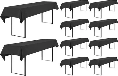 Produktbild von Rechteckige Tischdecke 100x260cm waschbar antraciet