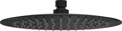 Produktbild von Balneo Regendusche aus Edelstahl schwarz rund | Regenduschkopf 25 cm CASCADE