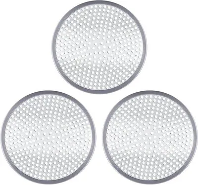 Produktbild von Korrosionsbeständiger Stahl-Duschaufsatzfilter 3er Pack 118 mm für Badezimmer und Küche