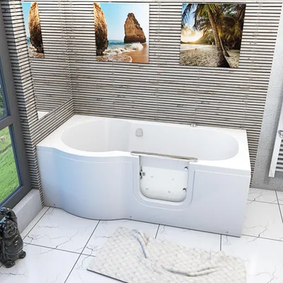 Produktbild von Seniorenwanne mit Tür Whirlpool S12-AIR-R Badewanne 85x170cm