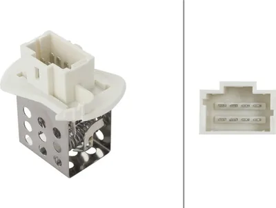 Obrázok produktu pre Odpor vnútorného ventilátora 12 V 8-pólový HELLA pre napr. NISSAN INTERSTAR
