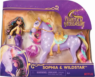 Produktbild von Unicorn Academy Reiterin und Einhorn Set, ca. 12 cm, Modepuppe, Weiblich, 4 Jahr(e), Mädchen, 115 mm, 180 g