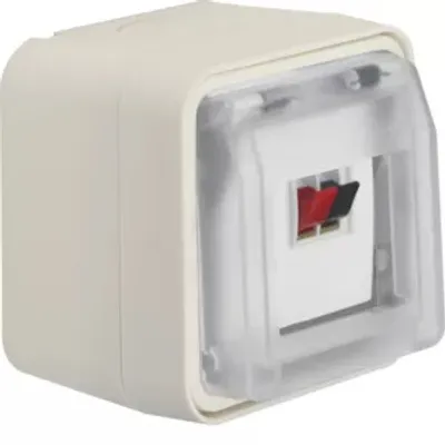Immagine prodotto di Berker 11963502 Presa per altoparlanti con coperchio ribaltabile AP bianco polare opaco Berker W.1
