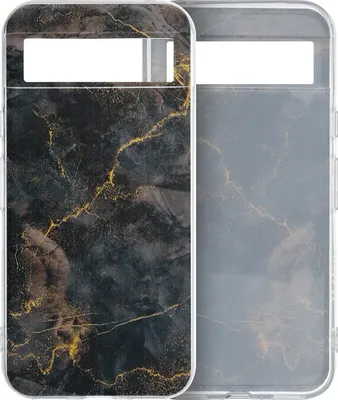 Produktbild von imoshion Design Hülle Google Pixel 8a - Black Marble
