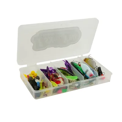 Imagen del producto de - Set de accesorios para pesca de depredadores, 88 piezas - incluye caja de almacenamiento - Twister - Shads - Plugs - Spinner - Cucharillas - Cabezas de jig - Utensilios de pesca - Caja de aparejos