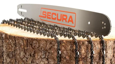 Produktbild von 4x SECURA Sägeketten + 1x Schwert 50cm 0.325" 1,5mm 76TG für Motorsäge