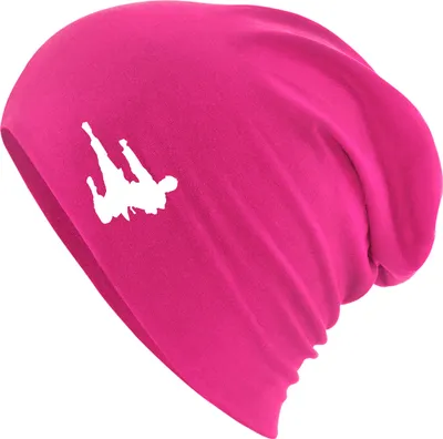 Produktbild von Huuraa Beanie Karate Silhouette Fuchsia One Size Baumwolle und Elasthan Mütze Geschenkidee