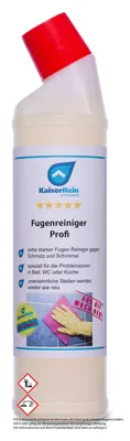 Produktbild von KaiserRein Fugenreiniger flüssig 750 ml Für Bad, Küche, Dusche und Fliesen Grund-Reiniger gegen Schimmel macht unansehnliche Fugen wieder strahlend weiß