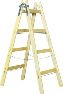 Image de Échelle en bois à 4 échelons, 136,5 cm
