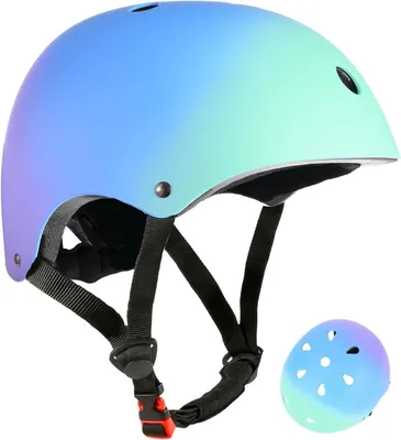 Produktbild von Kinderfahrradhelm - Sporthelm - Für sicheres Sporttreiben - Verstellbares Design - Kopfumfang 51-58 cm - Farbverlauf