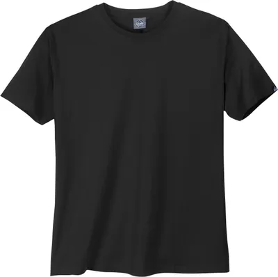 Produktbild von Ahorn Basic Rundhals T-Shirt schwarz Übergrößen