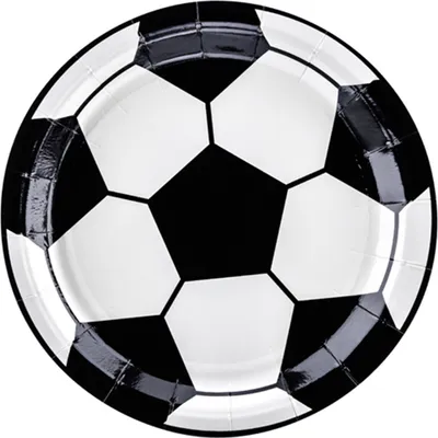 Produktbild von 6 Pappteller Fußball