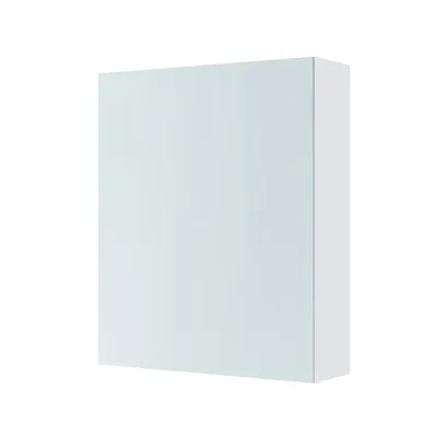 Produktbild von VASAGLE Hängeschrank mit Spiegel, Aufbewahrungsschrank mit verstellbaren Einlegeböden, modern, für Bad, 13 x 50 x 60 cm, weiß