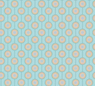 Produktbild von Vliestapete 39537-4 Retro Chic Kreis blau