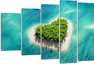 Produktbild von Bild auf Leinwand - Leinwandbild - Sail Insel Meer Aussicht Natur - 150x100cm - Wand Bild - Wanddeko - Leinwanddruck - Bilder - Kunstdruck - Leinwand bilder - Wandkunst - EG150x100-3129