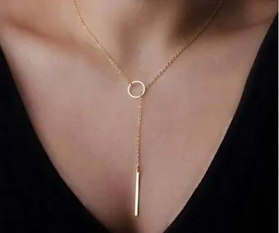 Produktbild von Celebrity Choker Halskette Lang Boho Gold 23