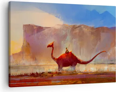 Produktbild von Bild auf Leinwand - Leinwandbild - Fantasie Märchen - 70x50cm - Wand Bild - Wanddeko - Wandbilder - Leinwanddruck - Bilder - Kunstdruck - Wanddekoration - Leinwand bilder - Wandkunst - AA70x50-3932