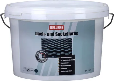 Produktbild von OELLERS Dach- und Sockelfarbe RAL 7035 Lichtgrau Dachfarbe Sockelfarbe Dachbeschichtung Fassadensockel wasserbasiert