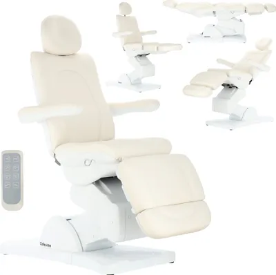 Zdjęcie produktu dla Fotel kosmetyczny elektryczny do salonu kosmetycznego pedicure regulacja Caleb z kołyską