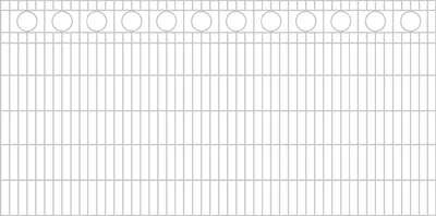 Produktbild von Schmuckzaun Rom - Ausführung: verzinkt, Höhe: 123 cm, Länge: 251 cm