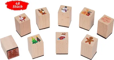 Produktbild von GOKI Holzstempel mit Weihnachtsmotiv 1 Stü ck ( Mix)