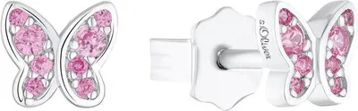 Produktbild von Schmetterlings Ohrschmuck für Mädchen aus 925er Silber von s.Oliver