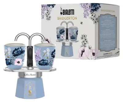 Immagine prodotto di Set Bialetti Bridgerton Mini Express, composto da 2 piastre in Vetroceramica, non adatto per piani cottura a induzione