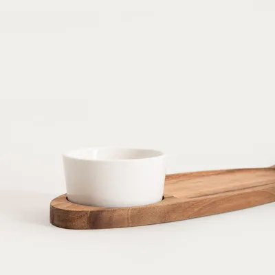 Obrázek produktu pro Servírovací příbor HOMLA MOOKA ve tvaru ryby s podnosem 34,5 x 11,5 cm