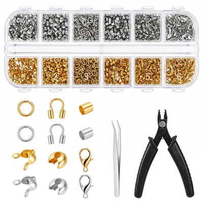 Crimpzubehör-Set 1202-teilig für Schmuckherstellung