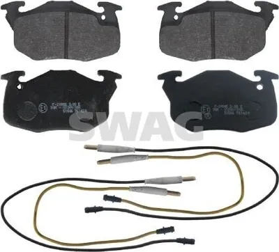 Produktbild von SWAG Bremsbeläge Satz Vorne Bremsklötze passend für PEUGEOT 106 II Schrägheck (1A, 1C) 62 91 6291