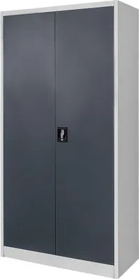 Zdjęcie produktu dla Szafa na dokumenty kartotekowa biurowa metalowa FURVERO W-101 S/G szara/grafitowy front 90x40x185cm skręcana