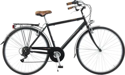 Produktbild von Via Veneto by Canellini Fahrrad Citybike Mann Stahl mit Seitentaschen - Schwarz 54