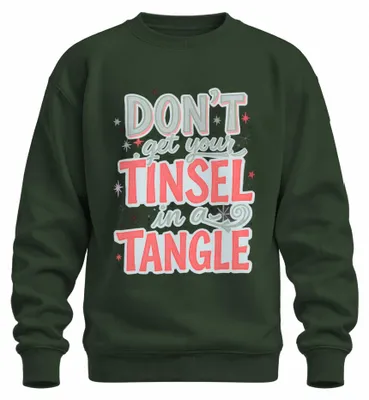 Image de Pull de Noël "Ugly Christmas Sweater" vert bouteille, taille L