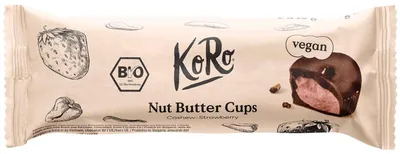 Produktbild von KoRo CUPS_013, Brasilien, Niederlande, Vietnam, Peru, 611 kcal, 2540 kJ, 9,3 g, 27 g, 0,11 g