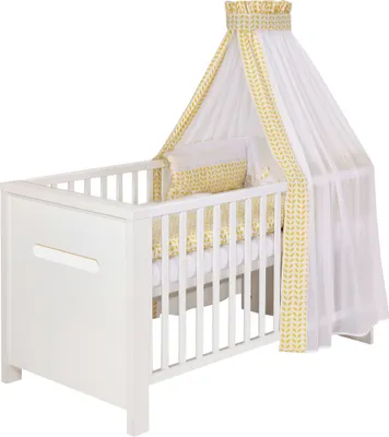Immagine prodotto di Schardt Biancheria da letto per neonati - Set da 4 pezzi - Design Lovely Birds Giallo