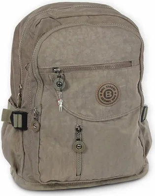 Produktbild von Bag Street Nylon Rucksack Damen Herren Sporttasche stone braun 30x18x38 OTJ604L